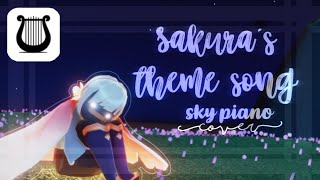 Sakura’s Theme Song [ But in Sky Piano ] 🌸