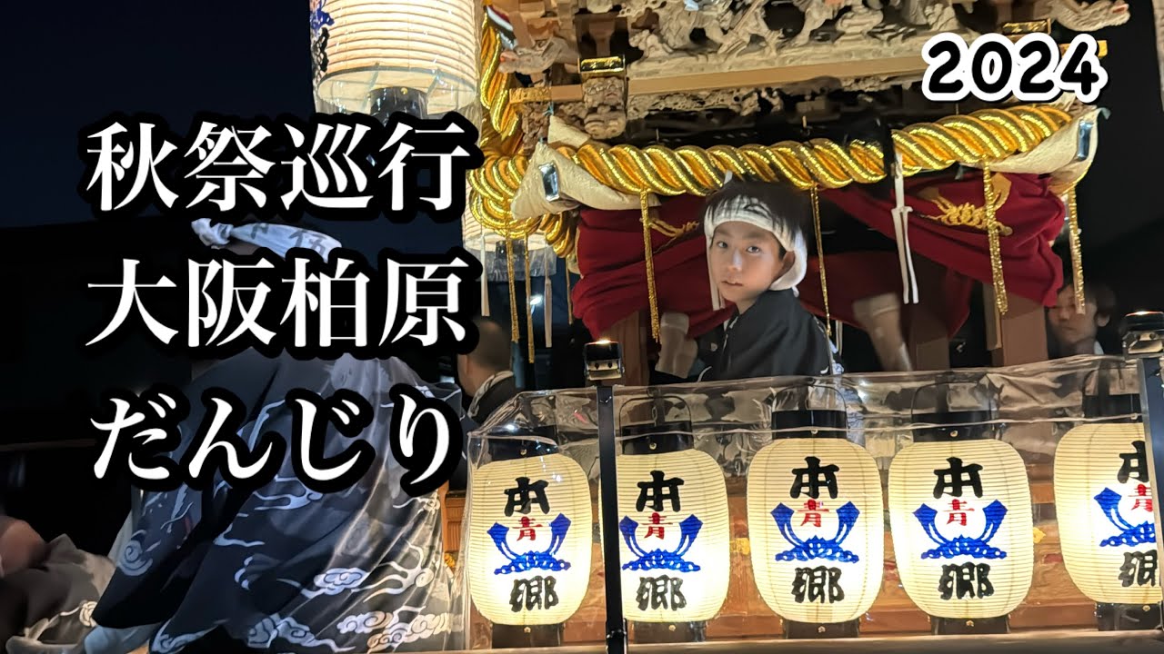 ユズキのだんじり！秋祭り巡行 2024.10.13 大阪、柏原、本郷【地車