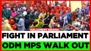 BREAKING! Fight ERUPTS in Parliament as ODM MPs Walk out After Speaker Did This Today