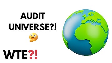 The Audit Universe & Risk Based Planning (Demystified)