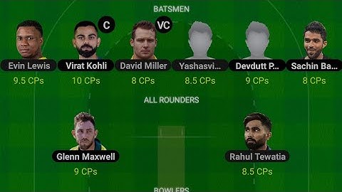 BLR vs RR My 11 circle me team kaise banaye | How to create team in my 11 circle