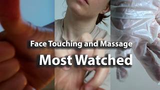 ASMR Face Massage and Touching With Hands and in Gloves | Most Popular Videos on My Channel!