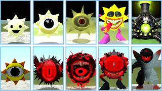 ALL NEW SPRUNKI SUN CURSED VS BLACK SUN GIANT EVOLUTION BATTLE IN GMOD