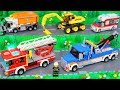 LEGO Pelleteuse, tractopelle, Camion de pompier, voiture jouets pour enfants Excavator Toys