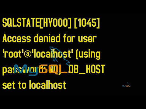 SQLSTATE[HY000] [1045] Access denied for user 'root'@'localhost' (using password: NO) . DB_HOST set