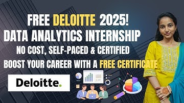 Deloitte Virtual Internship 2025🚀 FREE Data Analytics Course + Certification!#education #viralvideo