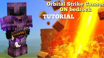 How To Make A Orbital Strike Cannon In Minecraft Bedrock(With Commands)