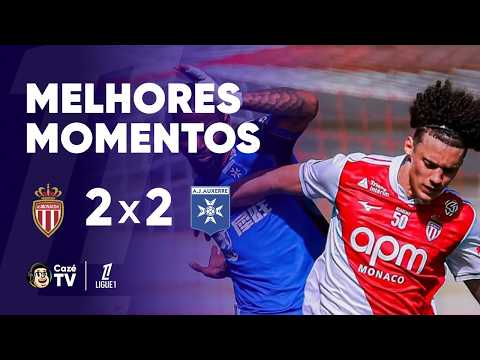 MELHORES MOMENTOS: MÔNACO 2 X 2 AUXERRE | LIGUE 1 2025/2026 | 30ª RODADA