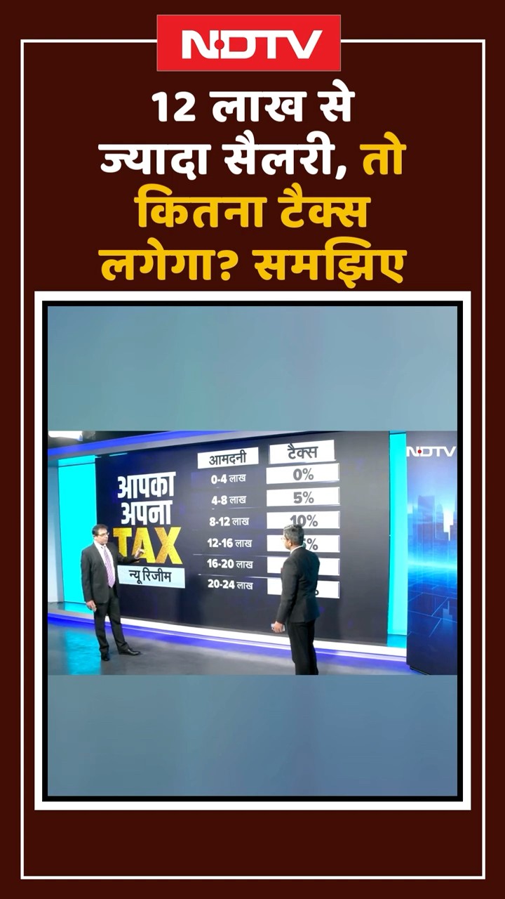 12 लाख से ज्यादा Salary हुई, तो कितना Tax लगेगा? समझिए | Income Tax Slabs | Budget 2025 | Shorts