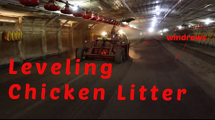 Leveling Chicken Litter After It Has Been Windrowe...