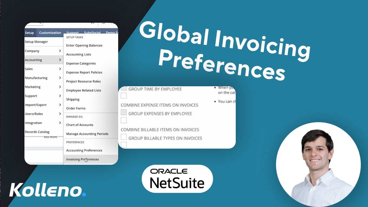 NetSuite Tutorial | Global Invoicing Preferences in NetSuite - YouTube