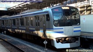 [Full HD] JR East Series E217 Y-110＋Y-26 @ Shinagawa [January 29, 2013]