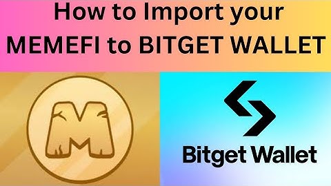 HOW TO IMPORT MEMEFI TO BITGET WALLET