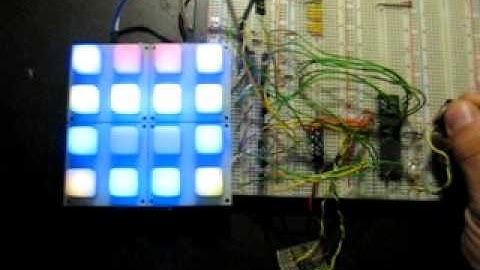 RBG LED Button Matrix 4x4