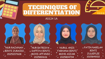 MAT 183 VIDEO ASSIGNMENT: TECHNIQUE OF DIFFERENTIATION.