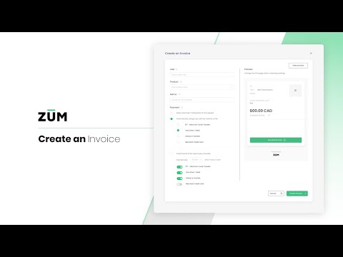 Creating an Invoice in Zūm Portal