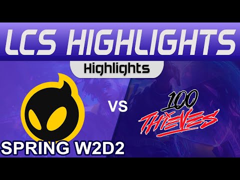 DIG vs 100 Highlights LCS Spring Season 2024 W2D2 Dignitas vs 100 Thieves by Onivia