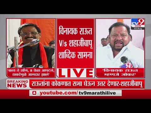 Vinayak Raut on Shahajibapu Patil | 'काय ते साँग,8 वेळा आपटलं,ठाकरेंमुळे आमदार झालं'-tv9