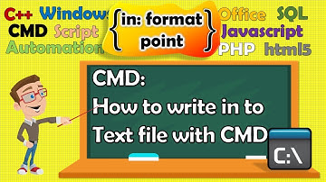 Come scrivere dentro un file di testo con CMD
