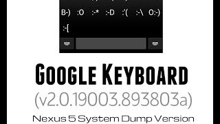Google Keyboard Version (v2.0.19003.893803a) screenshot 3