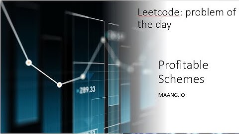 Leetcode: Problem of the Day: #879. Profitable Schemes on April 20,2023
