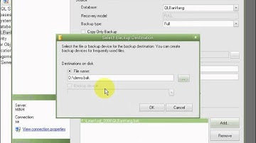 Sao luu va phuc hoi CSDL trong SQL 2008
