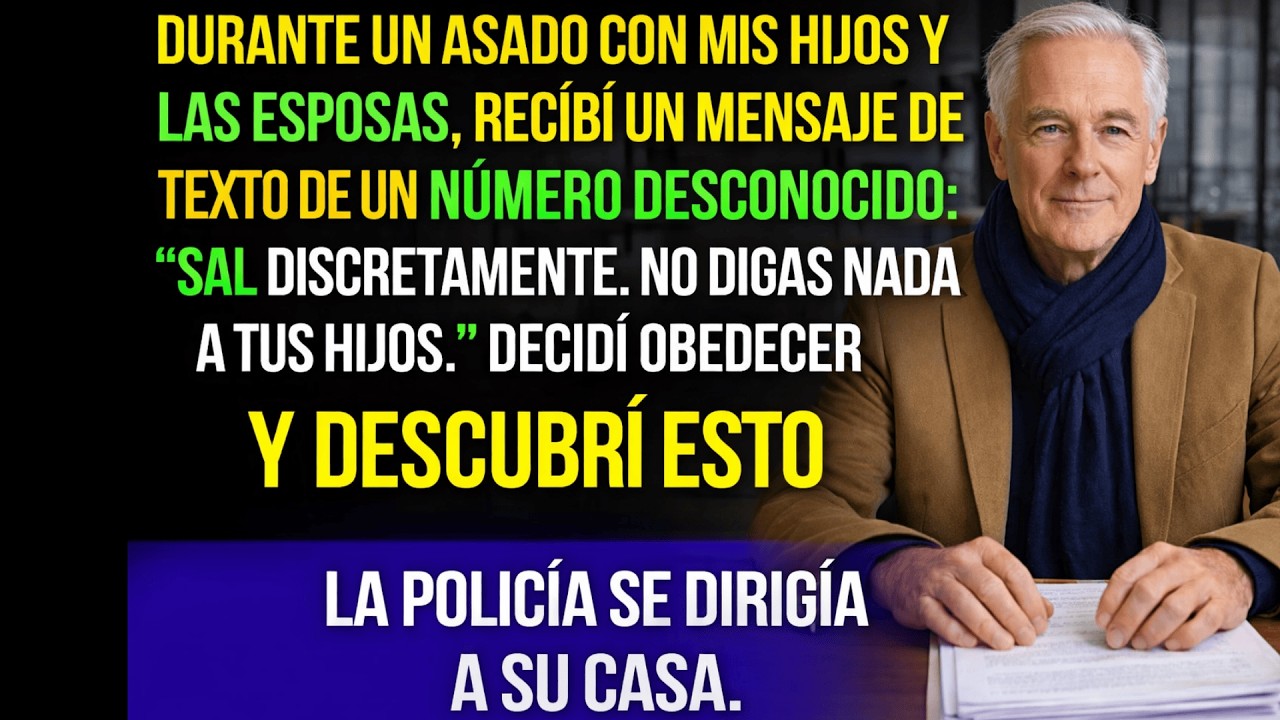 Durante El Asado Con Mis Hijos, Recibí Un Mensaje De Texto 