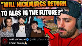 NICKMERCS speaks out on LEAVING Tripods & ALGS after NOT making Pro League.. 🤔