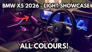 2026 BMW X5 50e - Ambient light showcase with Panoramic SKY lounge 
