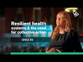 Elizabeth Jennings at #UNGA80 stressed resilient health systems & the need for collective action.