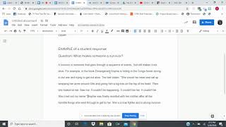 Claim-Evidence-Commentary Format