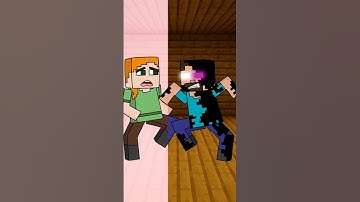 When Steve Herobrine Sees a Alex…😱 #Minecraft #SkibidiToilet #Shorts #Meme#animation#funny #cartoon