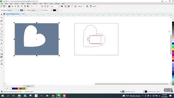 Corel Draw Tips & Tricks Draw this Heart Shape Gift Card Box Part 6 Smaller