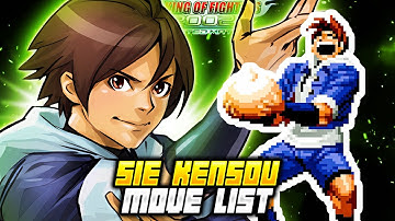 SIE KENSOU MOVE LIST - The King of Fighters 2002 Unlimited Match (KOF2002)