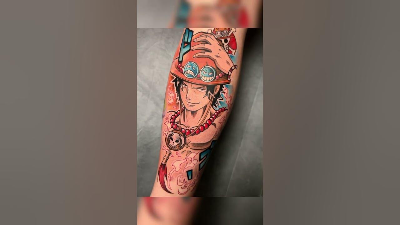 One Piece Tattoo Portgas D Ace #Onepiece - Youtube