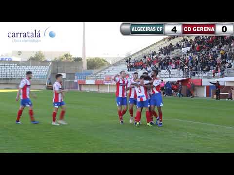 Resumen de la goleada del Algeciras CF ante el Gerena (4-0)