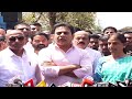 Live: BRS Working president KTR speaking to the media after visiting Krishank in Sangareddy Jail
