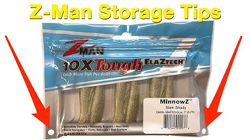 How To Store Z-Man Soft Plastic Fishing Lures (Worm Binder & More)