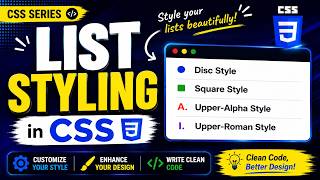 List Styling in CSS | CSS List Style Type Explained | CSS Tutorial