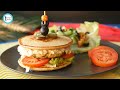 Oats Pancake Chicken Sandwich By Healthy Food Fusion