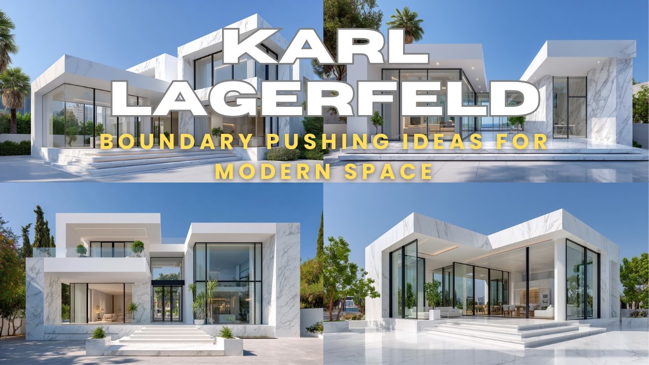 Минималистичный дизайн дома, вдохновленный Карлом Лагерфельдом, раздвигает границы представлений ...