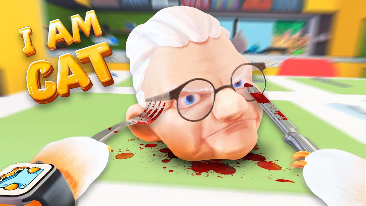 おばあちゃんに色んなもの投げて倒せるか検証する猫【I Am Cat】