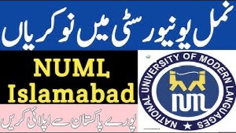 Jobs In Numl University | Numl University Salary Package | How to Apply Numl University?
