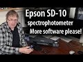 Epson SD-10 spectrophotometer. Spot colours and build swatch sets. But where&#39;s the useful software?