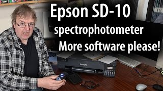 Epson SD-10 spectrophotometer. Spot colours and build swatch sets. But where&#39;s the useful software?