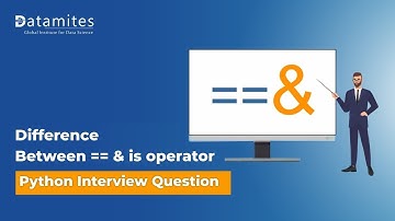 Difference between == & is operator in Python | Python Interview Questions
