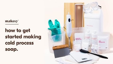 simple cold process soap 👩‍🍳 getting started with cold process soap