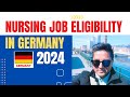 Germany Nursing Job Eligibilities 2024 | Nurse Work Visa | Work Permit | Jobs in Germany |Service DE