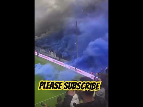 Albania🇦🇱 KF Tirana - FK Partizani. Tirona Fanatics pyro in the derby #ultras #pyroshow #derby
