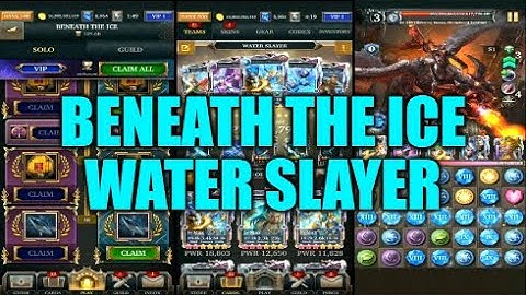 Legendary Game Of Heroes: Beneath The Ice Event Gameplay/Team Testing (Water Slayer)